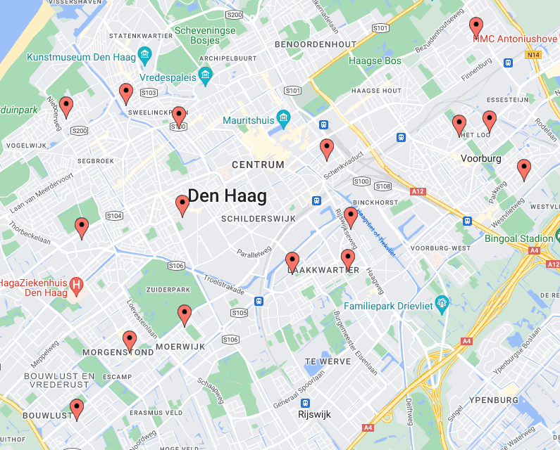 Onze locaties met VE-groepen